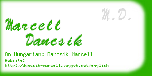 marcell dancsik business card